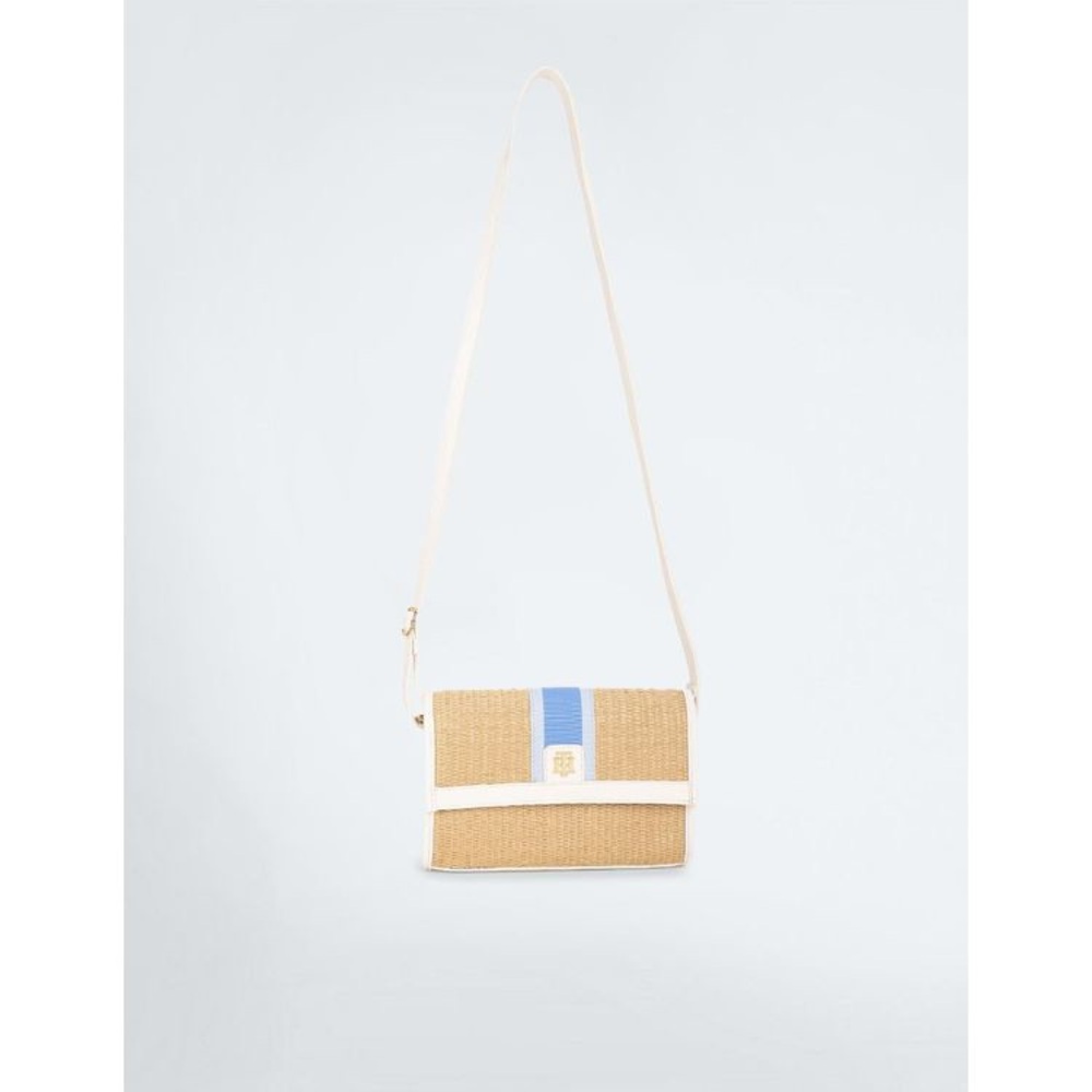 Tommy Hilfiger Beige Sophia Li-Optic Flap Sling Bag